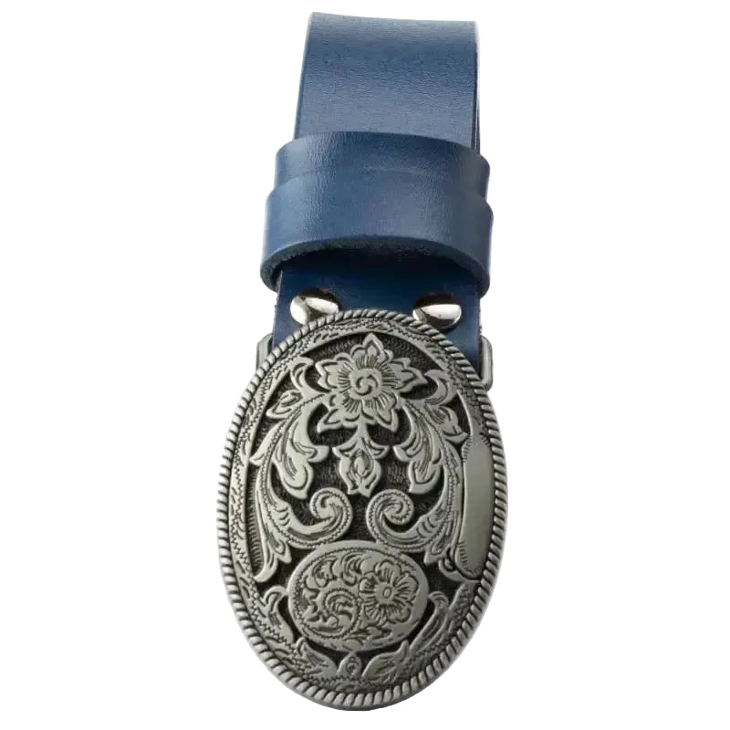Ceinture western femme avec motif arabesque décoratif